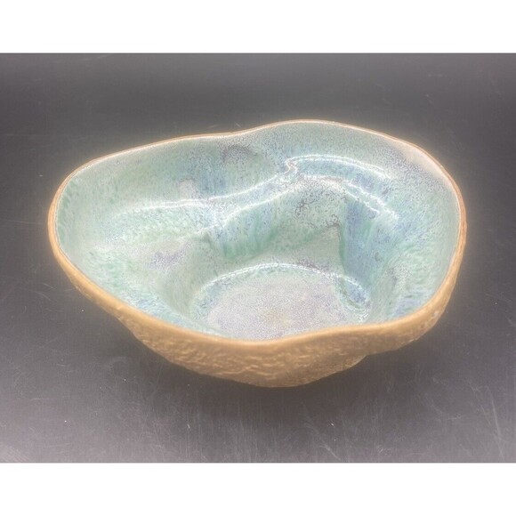 VTG Hammat Original 534 Pottery Signed Bowl 6.75”L X 5.25” W X 3” H - Picture 2 of 9